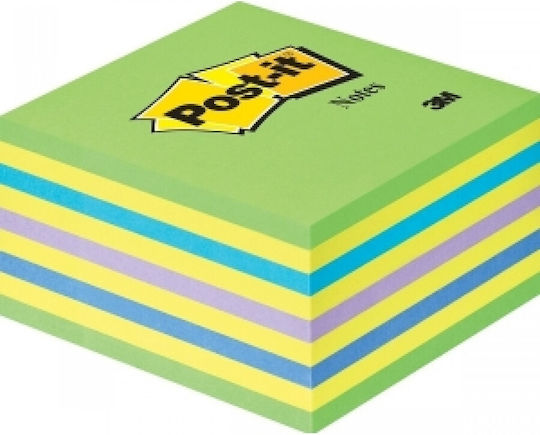 3M Sticky Note Pads in Cube Green 7.6x7.6cm Post-it
