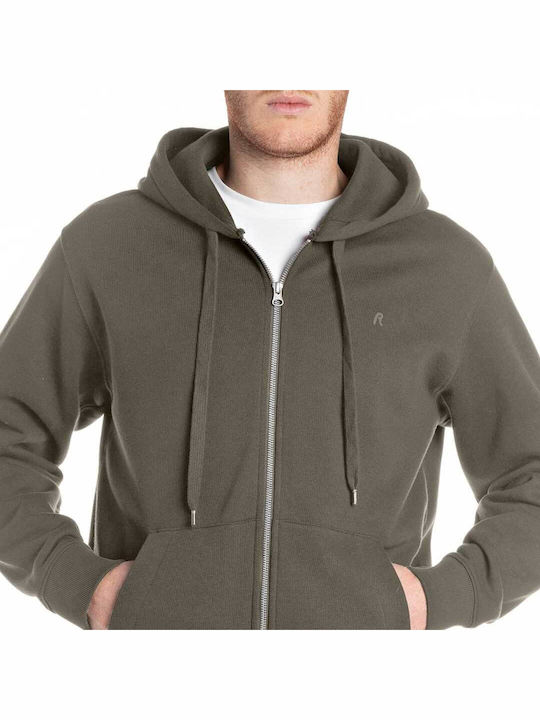 Sweatshirt with Hood Mud Green
