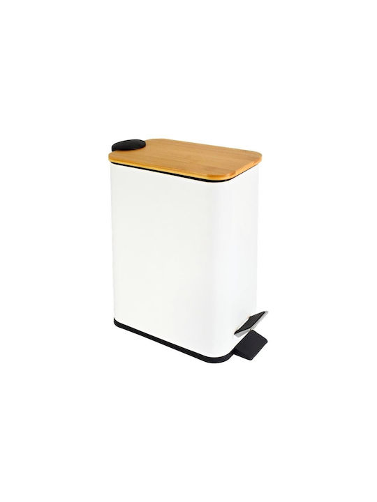 Next Wooden Waste Bin 6lt White