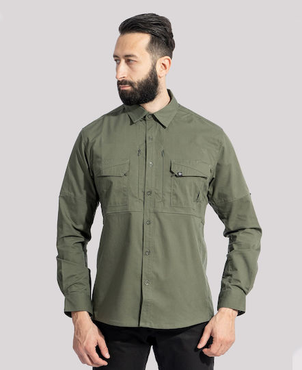 Pentagon Plato Κυνηγετικό Πουκάμισο Πουκάμισο Wolf Grey Γκρι