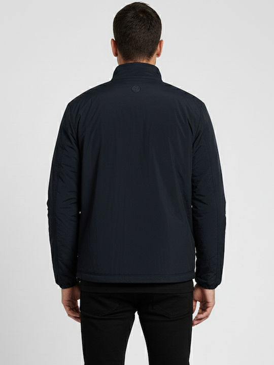 Men's Fleece Cardigan Evening Blue