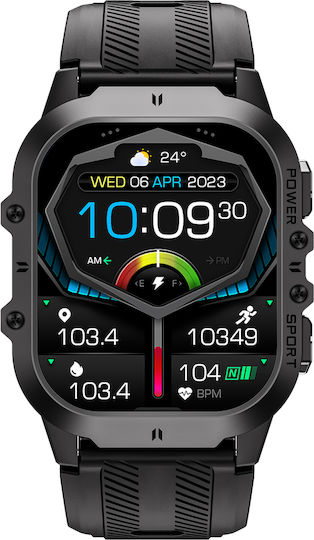 Oukitel BT20 Smartwatch (Μαύρο / Μπλε)