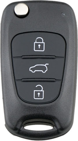 Foldable Car Key Shell with Blade with 3 Buttons for Hyundai