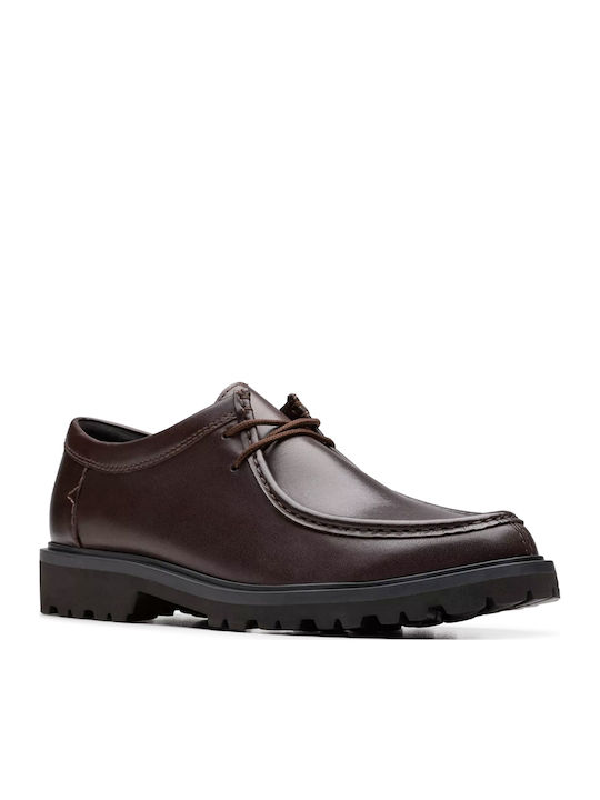 Seam Men's Leather Moccasins Brown