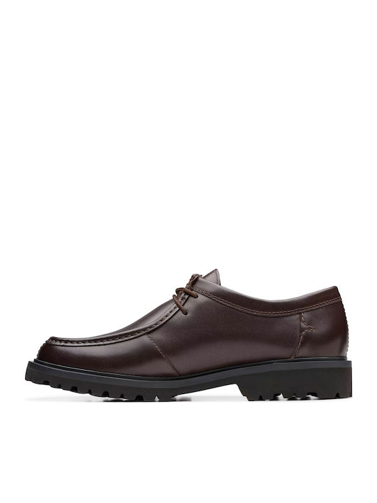 Seam Men's Leather Moccasins Brown
