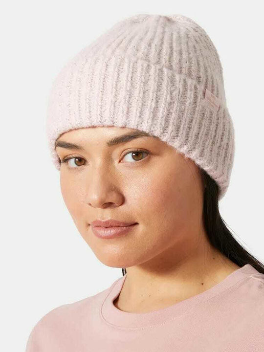 Beanie Unisex Σκούφος Πλεκτός σε Ροζ χρώμα