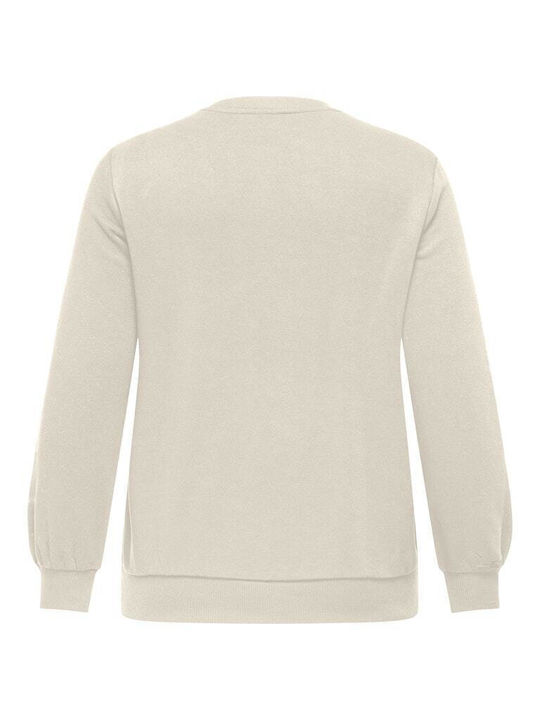 Lang Damen Sweatshirt Beige