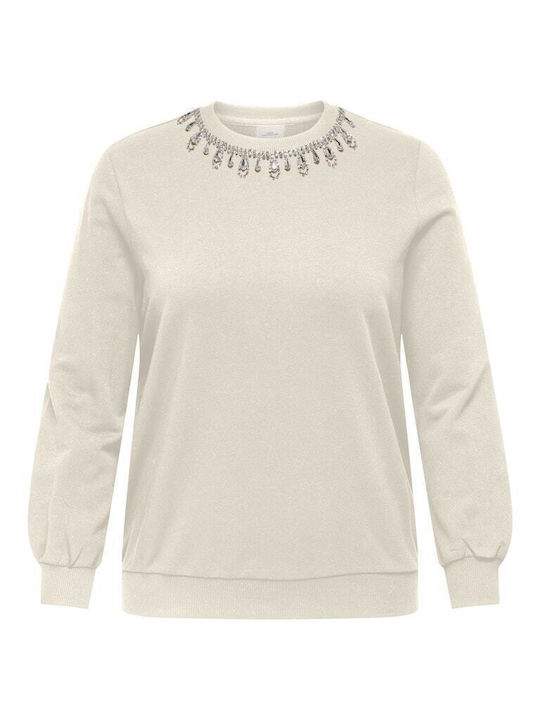 Lang Damen Sweatshirt Beige