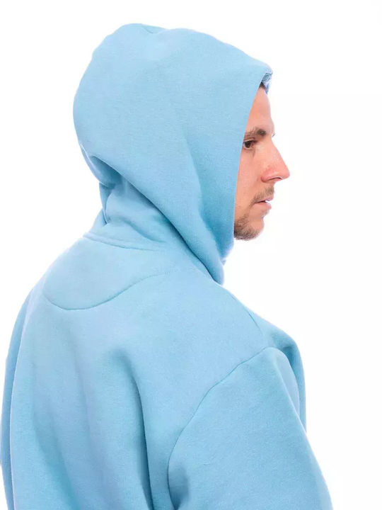 Signature Φούτερ με Κουκούλα Aquablue