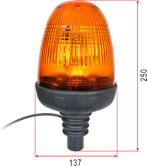 Mars Tech Far Auto 12V Impermeabil cu Portocaliu Iluminare
