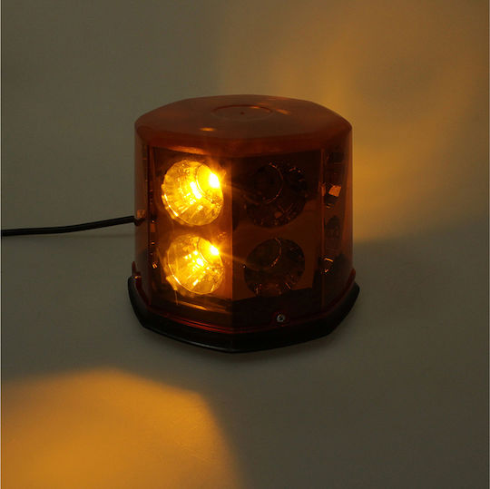 Mars Tech Far Auto 12 / 24V Impermeabil cu Portocaliu Iluminare