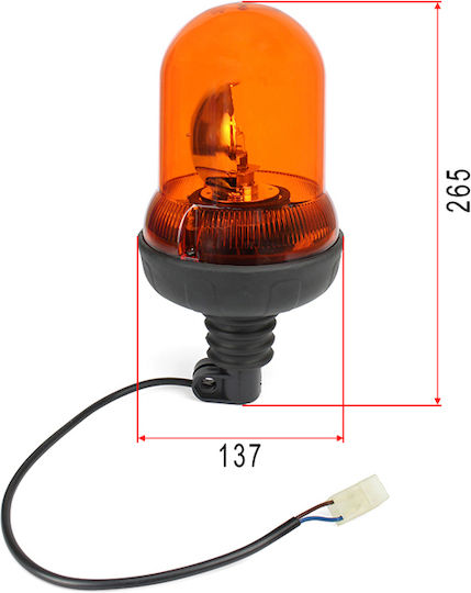 Mars Tech Far Auto 12V Impermeabil cu Portocaliu Iluminare