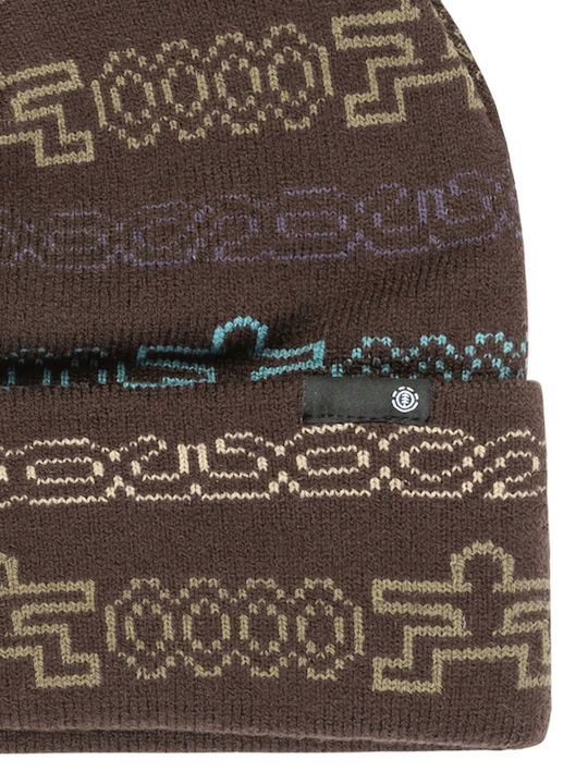Beanie Männer Beanie Gestrickt in Braun Farbe