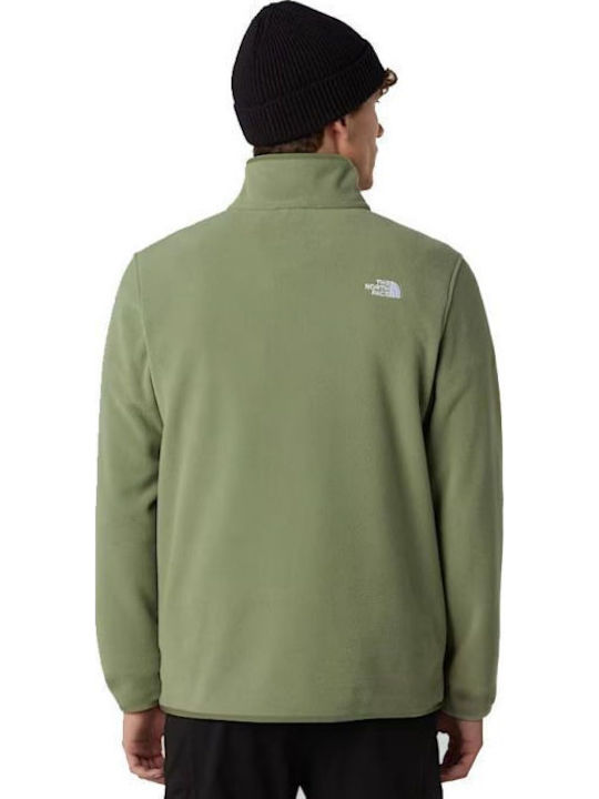 100 Glacier 1/4 Sweater Bark Mist