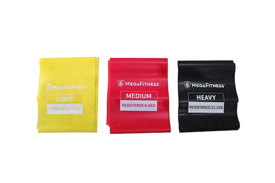 MegaFitness Resistance Bands Set 3pcs 1.2m