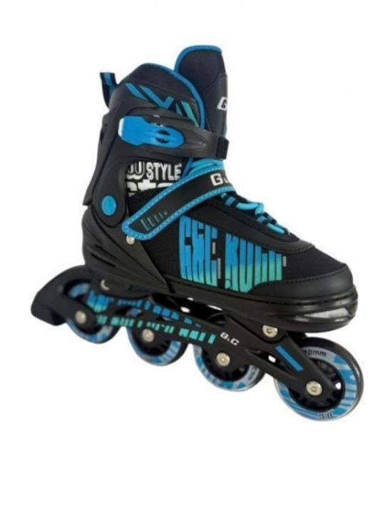 Grass & Co Inline Αυξομειούμενα Rollers Μαύρα Παιδικά
