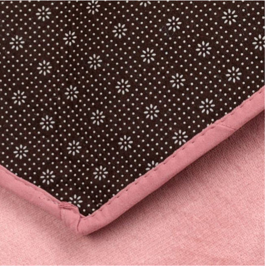 Kinder Teppich Herzen Rosa 90x90cm