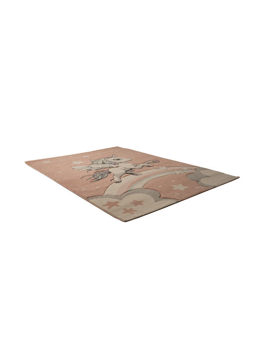 Tzikas Carpets 76774-255 Детско килимче Път Розов 133x190см