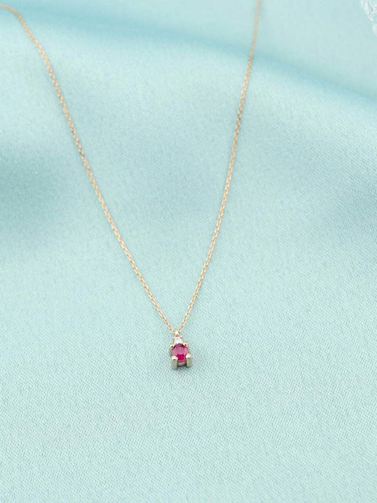 Sorelly Halskette aus Roségold 14K Sorelly Halskette aus Roségold 14K