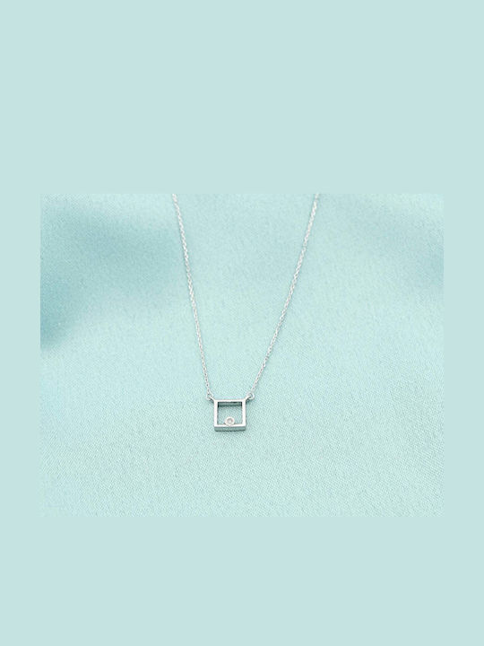 Sorelly Halskette aus Weißgold 14K mit Diamant