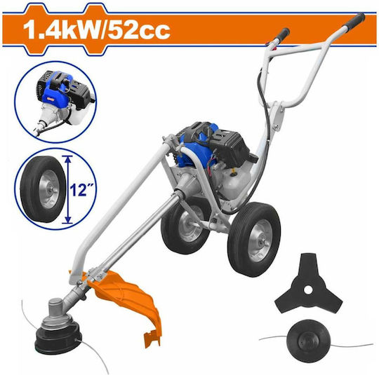 Wadfow Two-Stroke Gasoline Wheeled Brush Cutter 2.2hp 18kg