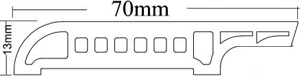 Vinyl Window Sill Basic 68753 7x240cm Mocha Oak Newplan