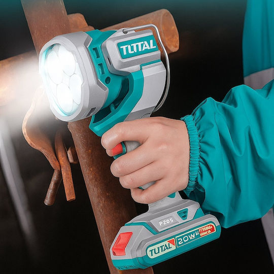 Total TOSLI241181E Set Impact Driver & Projector Brushless 20V with 2 Batteries 5Ah