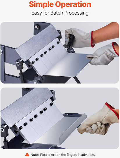 Vevor Sheet Metal Brake 12 In 305 Mm Bending Width Box Pan Brake 0-135° 20 Ga Sheet Metal Bending Brake 5 Fingers