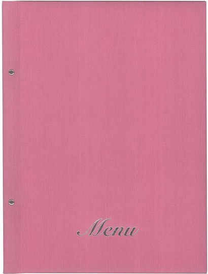 Next Menü-Halter aus PU-Katalogmaterial in Rosa Farbe 32x24 cm Fabric
