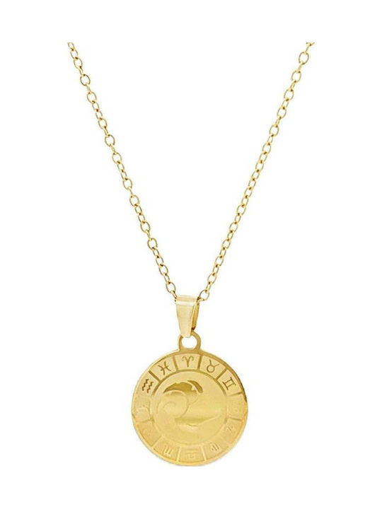 Sorelly Charm Semn zodiacal din Placat cu aur Oțel