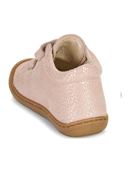 Cocoon Vl Anatomical Suede Kids Boots with Velcro Pink