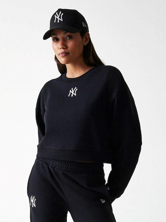 Cropped Γυναικείο Φούτερ Black
