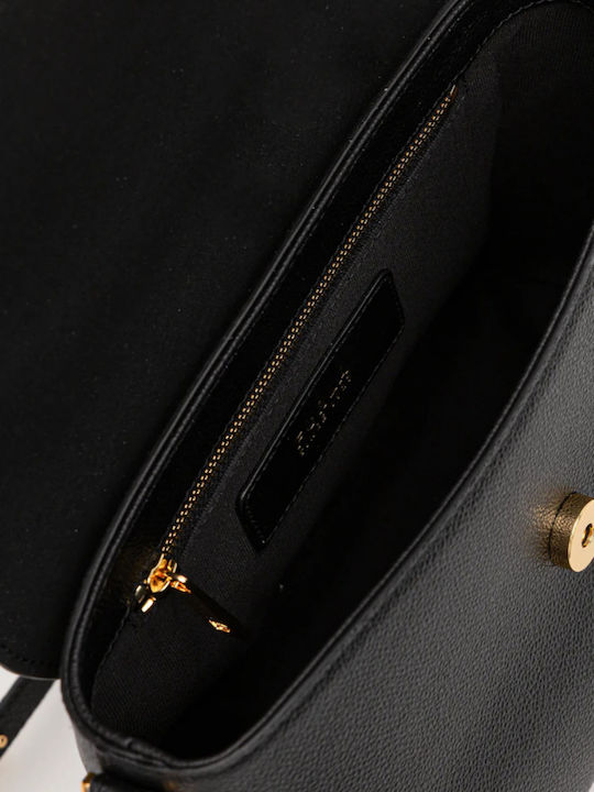 S Top Handle Leather Women's Bag Handbag Black