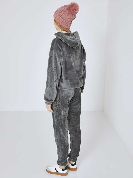 Set de Trening Fleece Gri