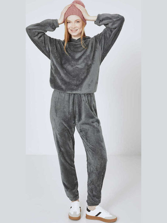 Set de Trening Fleece Gri