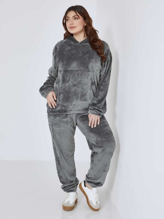 Set de Trening Fleece Gri