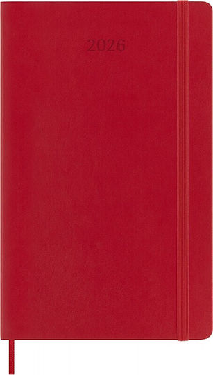 Moleskine Weekly Planner 2026 Red 13x21cm