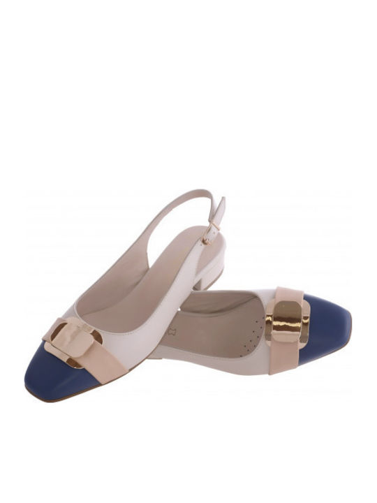 Pumps mit mittelhohem Absatz Beige