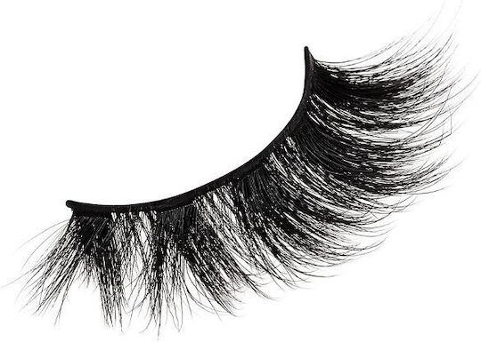 Kiss Faux Mink Self-Adhesive Βλεφαρίδες 3D Μαύρες