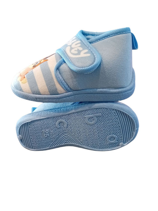 Kinderhausschuhe Stiefel Blau