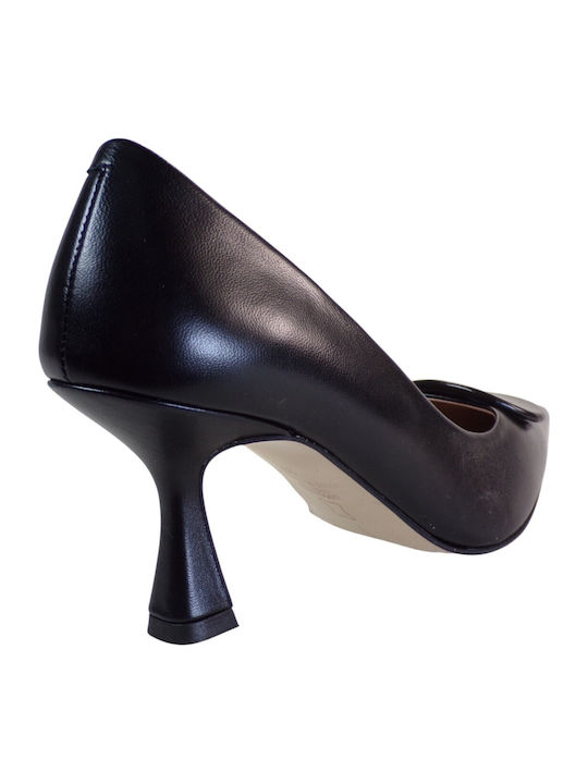 Leather Black Heels