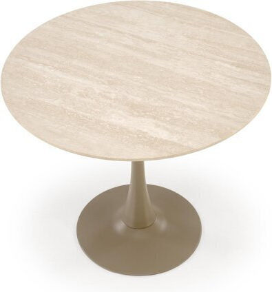 Houston 2030 Round Dining Room Table Light Travertine Kashmir Houston 2030 Round Dining Room Table Light Travertine Kashmir