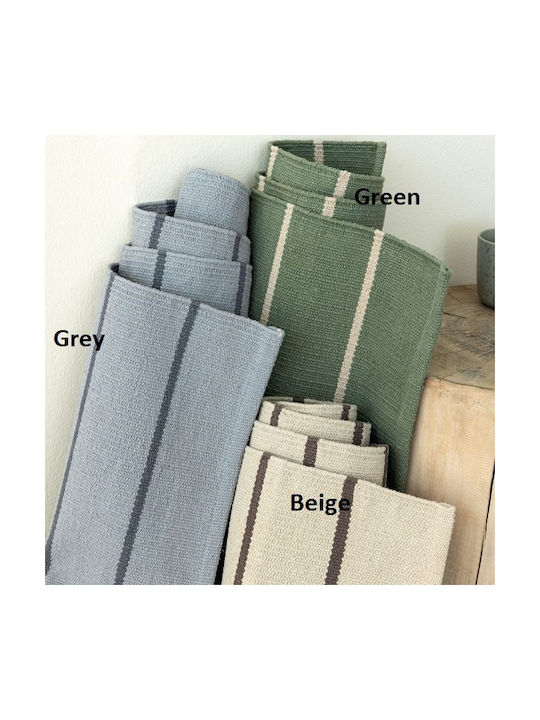 Palamaiki Pin Χαλί Ορθογώνιο Βαμβακερό Grey 60x120cm