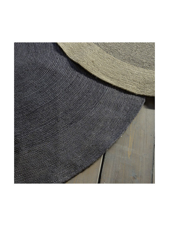 Nima Bergren Teppich Rund Sommer aus Jute Beige
