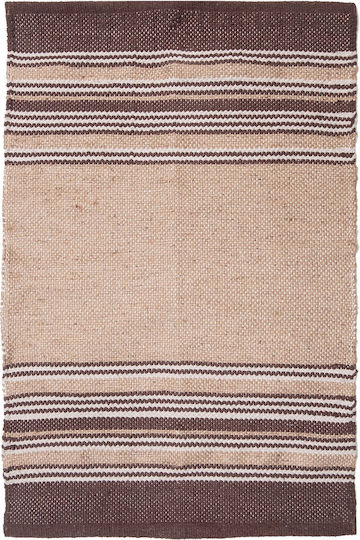 Viopros Juno Rug Rectangular Summer from Jute Brown