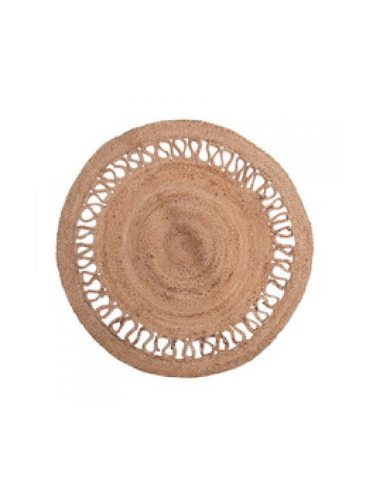 Viopros Nora Rug Round Summer from Jute Beige