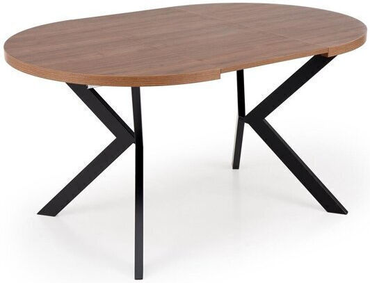 Houston 1495 Στρογγυλό Μαύρο, Καρυδί 76x76εκ. Houston 1495 Στρογγυλό Μαύρο, Καρυδί 76x76εκ.