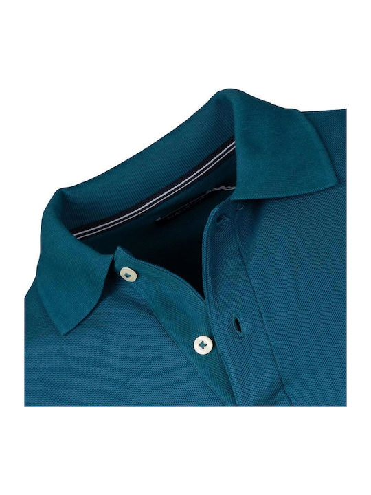 Polo Long Sleeve Blouse Petrol Blue