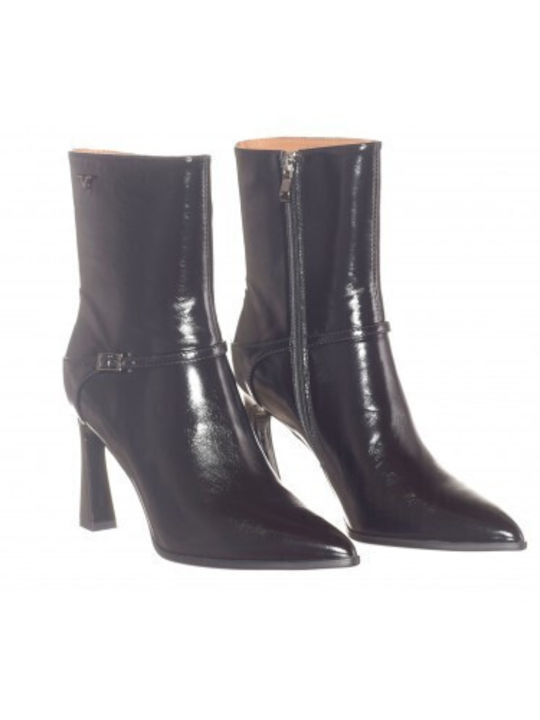 Leather Women's Ankle Boots Black