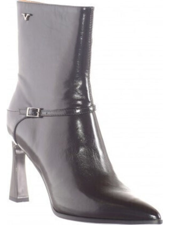 Leather Women's Ankle Boots Black
